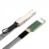 QSFP+ to QSFP+ cage, with EEPROM on the cage side, 30AWG, 10cm length